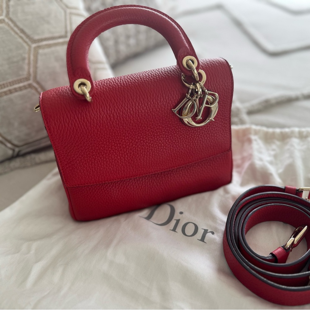 Dior Red Leather Handbag